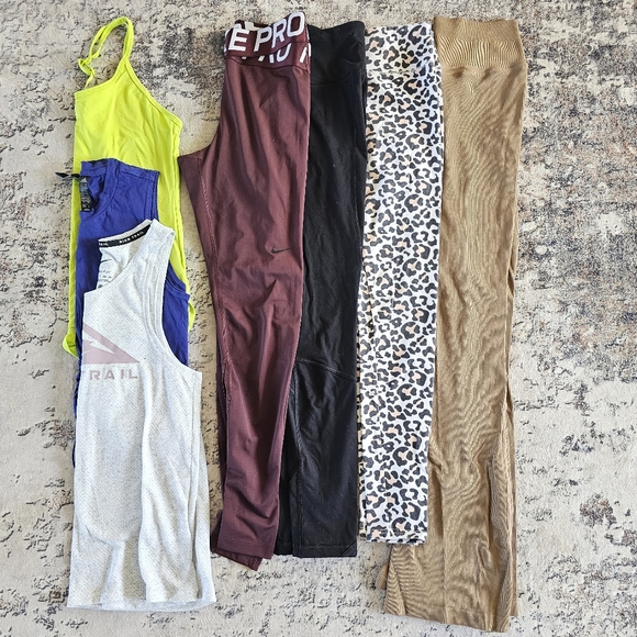 Nike Pants - Activewear Workout 7 Piece Bundle Set Lot Sz XS-S Mixed Brands Athleisure Gym